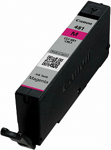 Струйный картридж CLI-481M (2099C001) для Canon PIXMA TS6140/TS8140/TS9140/TR7540/TR8540, пурпурный, 250 стр.