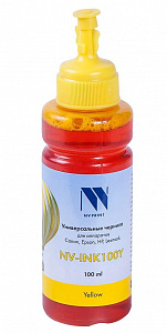 Чернила NV-Print универсальные на водной основе NV-INK100UY для аппаратов Сanon/Epson/НР/Lexmark (100 ml) Yellow