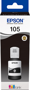 105 Контейнер с черными пигментными чернилами EPSON Q140 EcoTank для L7160/L7180