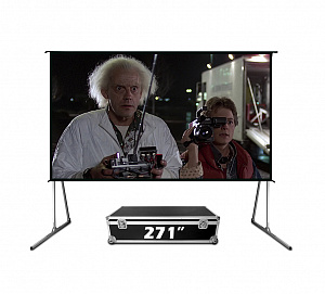 Экран Cinema S'OK серии Fast Folder SCPSFF-600x338FR 271'' 16:9 напольный, полотно White PVC