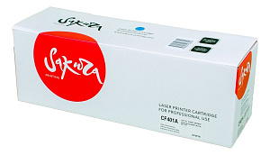 Картридж Sakura CF401A (201A) для HP, голубой, 1400 к.