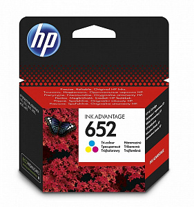 Струйный картридж 652 (F6V24AE) для HP DeskJet, многоцветный, 200 стр.