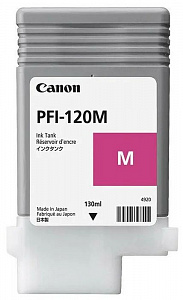 Струйный картридж PFI-120M (2887C001) для Canon imagePROGRAF TM-200/205/300/305, пурпурный, 130 мл, 500 стр.