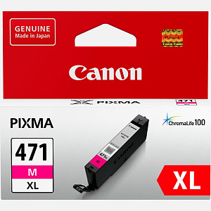 Струйный картридж CLI-471M XL (0348C001) для Canon PIXMA MG5740, MG6840, MG7740, TS5040, TS6040, TS8040, TS9040, пурпурный, 11 мл, 715 стр.