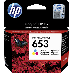 Струйный картридж 653 (3YM74AE) для HP DeskJet Plus Ink Advantage, многоцветный, 200 стр.