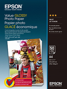 400036 Фотобумага EPSON Value Glossy Photo Paper A4 (50 листов, 183 г/м2)