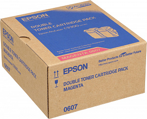 S050607 Тонер-Картридж EPSON пурпурный для AcuLaser C9300 (2 штуки)