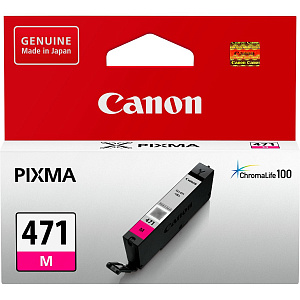 Струйный картридж CLI-471M (0402C001) для Canon PIXMA MG5740/MG6840/MG7740/TS5040/TS6040/TS8040/TS9040, пурпурный, 350 стр.