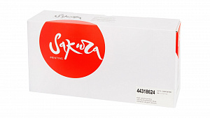 Картридж Sakura 44318624 для OKI, черный, 11000 к.