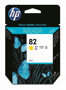 Струйный картридж 82 (C4913A) для HP DesignJet, желтый, 69 мл, 330 стр.