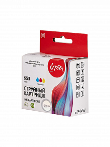 Струйный картридж Sakura 3YM74AE (№653 Tri-colour) для HP, триколор, 11 мл., 600 к.