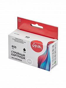 Струйный картридж Sakura CZ109AE (№655 Black) для HP, черный, 11 мл., 600 к.