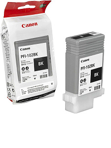 Струйный картридж PFI-102BK (0895B001) для Canon imagePROGRAF iPF, черный, 130 мл 