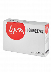 Картридж Sakura 106R02782 для XEROX, черный, 6000 к.