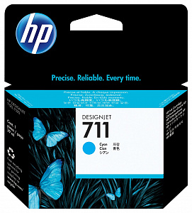 Струйный картридж 711 (CZ130A) для HP DesignJet, голубой, 29 мл, 300 стр.