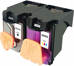 Комплект печатающих головок M0H50A/M0H51A (3YP61AE) для HP Deskjet и InkTank, черная/трехцветная