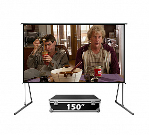 Экран для проектора S'OK серии Fast Folder SCPSFF-332x186RE 150'' 16:9 напольный, полотно White PVC