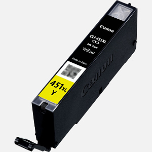 Струйный картридж CLI-451Y XL (6475B001) для Canon PIXMA MG, MX, iP и iX, желтый, 700 стр.