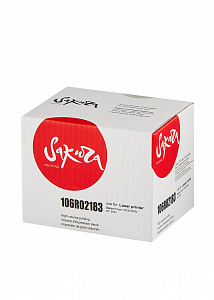Картридж Sakura 106R02183 для XEROX, черный, 2300 к.