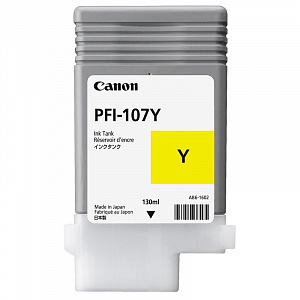 Струйный картридж PFI-107Y (6708B001) для Canon imagePROGRAF iPF670/680/685/770/780/785, желтый, 130 мл