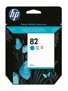 Струйный картридж 82 (C4911A) для HP DesignJet, голубой, 69 мл, 330 стр.