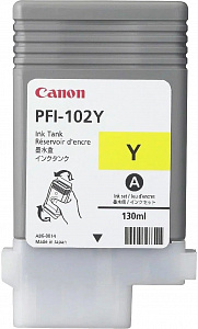 Струйный картридж PFI-102Y (0898B001) для Canon imagePROGRAF iPF, желтый, 130 мл 