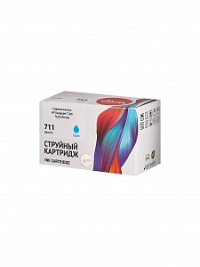 Набор струйных картриджей Sakura CZ134A (№711 Cyan 3-pack) для HP, голубой, 26 мл.