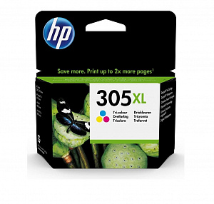 Струйный картридж 305XL (3YM63AE) для HP DeskJet, многоцветный, 240 стр.