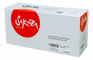 Картридж Sakura 113R00730 для XEROX, черный, 3000 к.