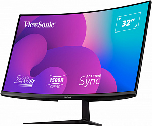 32" Игровой монитор изогнутый ViewSonic VX3219-PC-MHD VA экран Full HD 240Гц