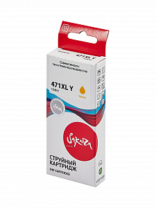 Струйный картридж Sakura 0349C001 (471XL Y) для Canon, желтый, 10,8 мл., 680 к.