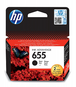 Струйный картридж 655 (CZ109AE) для HP DeskJet, черный, 11 мл, 600 стр.