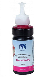 Чернила NV-Print универсальные на водной основе NV-INK100M для аппаратов Epson (100 ml) Magenta