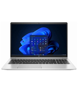 HP Ноутбук  PROBOOK 450 G9/INTEL I5 -1235U/8GB/512GB SSD/NVDA GEF MX570 - 2GB/15.6"/Рус и Англ Клавиатура/Сканер отпечатка пальца/BT/SILVER/(7A5T8PA#UUF)/С сумкой