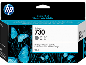 Струйный картридж 730 (P2V72A) для HP DesignJet, серый, 300 мл