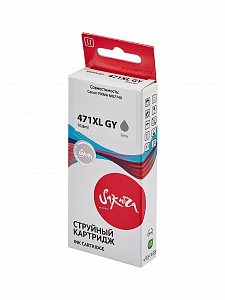 Струйный картридж Sakura 0350C001 (471XL GY) для Canon, серый, 10,8 мл., 350 к.