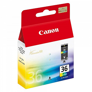 Струйный картридж CLI-36 (1511B001) для Canon PIXMA iP100/110/TR150, многоцветный, 250 стр.