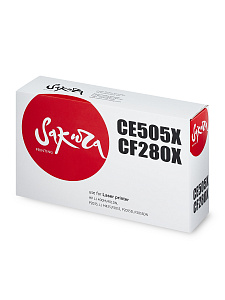 Картридж Sakura CE505X (05X) для HP, черный, 6500 к.