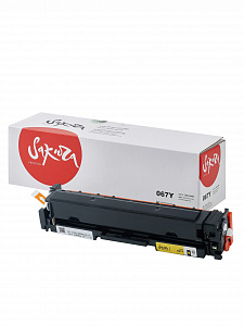 Картридж Sakura 067Y ECO (5099C002) для Canon i-SENSYS LBP631/LBP633/MF651/MF655/MF657, желтый, 1300к. ECO (чип без счетчика копий)