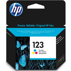 Струйный картридж 123 (F6V16AE) для HP DeskJet, многоцветный, 100 стр.
