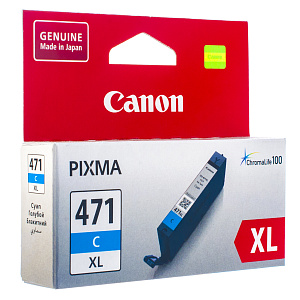 Струйный картридж CLI-471C XL (0347C001) для Canon PIXMA MG5740, MG6840, MG7740, TS5040, TS6040, TS8040, TS9040, голубой, 11 мл, 715 стр.