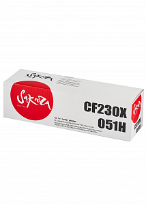 Картридж Sakura CF230X/051H для HP, Canon, черный, 4000 к.