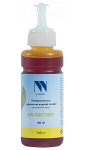 Чернила NV-Print универсальные на водной основе NV-INK100Y для аппаратов Epson (100 ml) Yellow