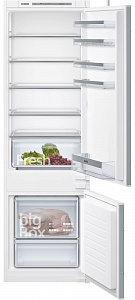 Встраиваемый холодильник с морозильной камерой SIEMENS KI87VVS30M iQ300, 1772x541x545 210/64л 38 дБ BigBox SafetyGlass LowFrost светодиодная подсветка
