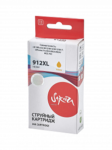 Струйный картридж Sakura 3YL83AE (№912XL Yellow) для HP, желтый, 10,5 мл., 825 к.