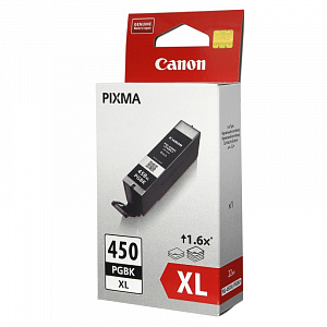 Струйный картридж PGI-450PGBK XL (6434B001) для Canon PIXMA MG, MX, iP и iX, черный, 500 стр. 