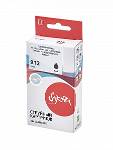 Струйный картридж Sakura 3YL80AE (№912 Black) для HP, черный, 18 мл., 300 к.