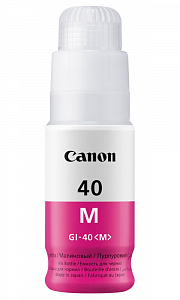 Чернила GI-40 M (3401C001) для Canon PIXMA G5040/G6040/G7040, пурпурный, 70 мл, 10 000 стр.