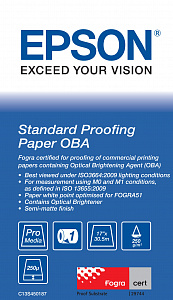 450187 Фотобумага EPSON Standard Proofing Paper OBA 17" x 30,5м (250 г/м2)