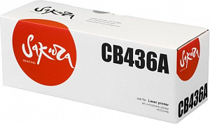 Картридж Sakura CB436A (36A) для HP, черный, 2000 к.